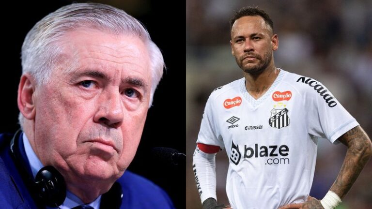 Ancelotti Coret Neymar